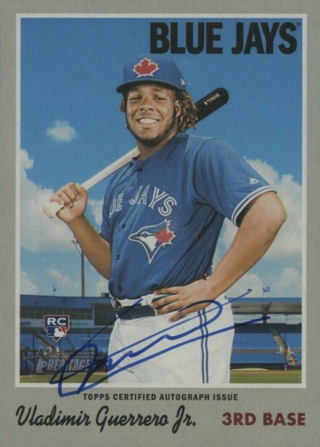 2019 Topps Heritage Real One Autographs Vladimir Guerrero Jr. #VG Baseball Card