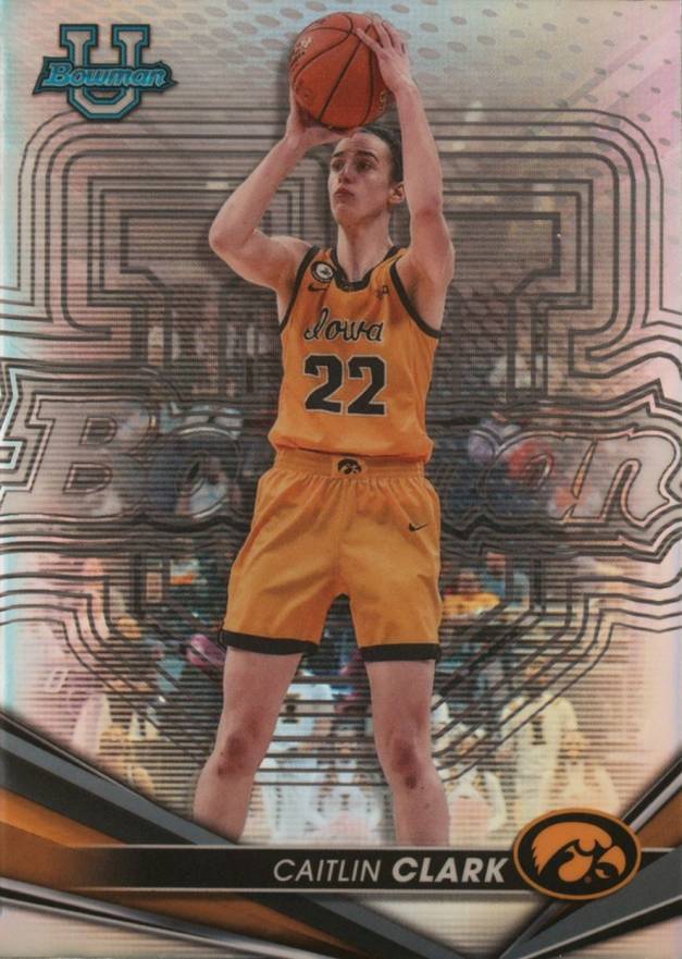 2022 Bowman University Best Caitlin Clark #50 Basketball Card