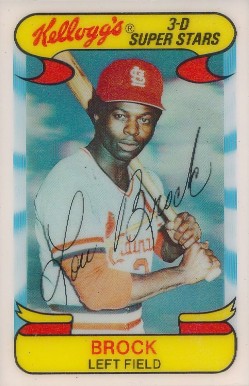 1978 Kellogg's Lou Brock #7 Baseball Card