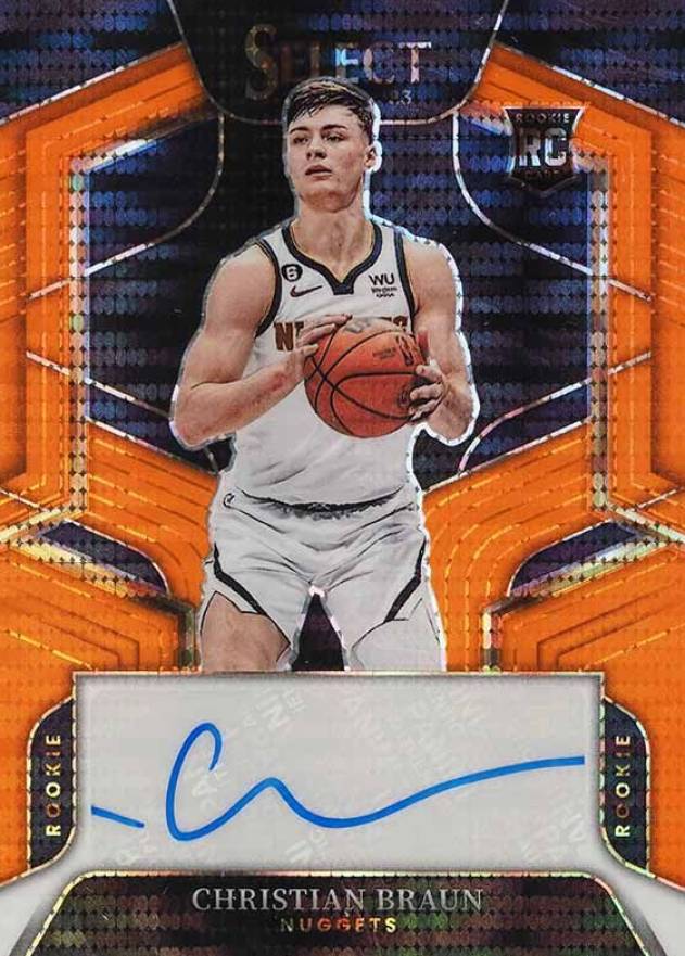 2022 Panini Select Rookie Signatures Christian Braun #RSCBR Basketball Card