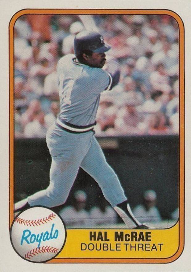 1981 Fleer Hal McRae #41 Baseball Card