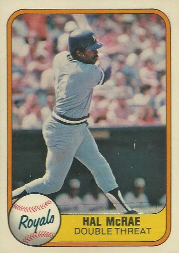 1981 Fleer Hal McRae #41 Baseball Card