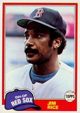 1981 Topps Jim Rice #500 Baseball Card