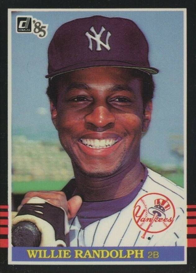 1985 Donruss Willie Randolph #92 Baseball Card