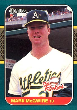 1987 Donruss Rookies Mark McGwire #1 Baseball Card