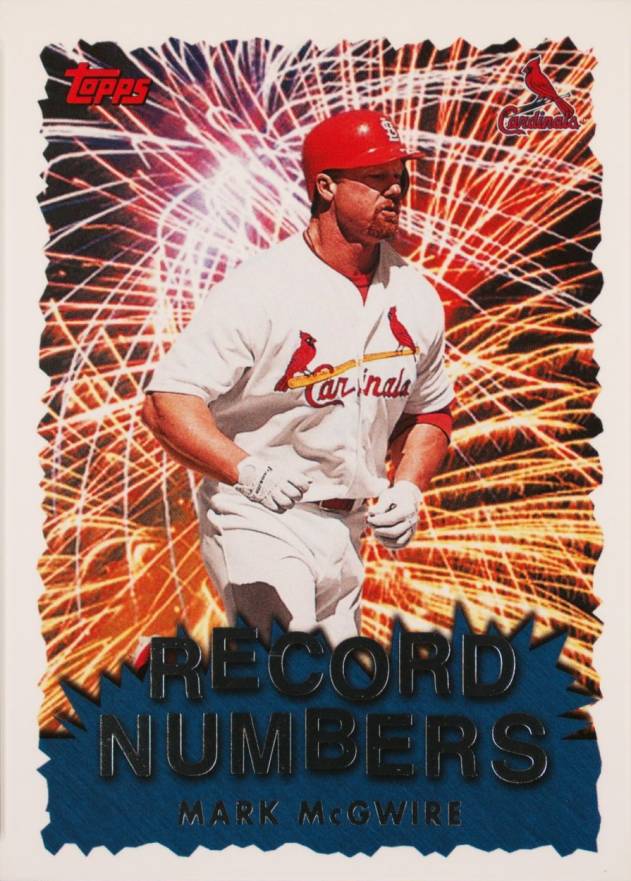 1999 Topps Chrome Record Numbers Mark McGwire #RN10 Baseball Card