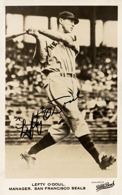 1935 Pebble Beach Clothiers Lefty O'Doul # Baseball Card