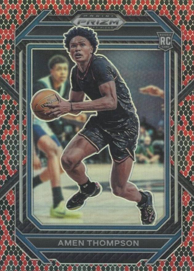 2023 Panini Prizm Draft Picks Amen Thompson #4 Basketball Card