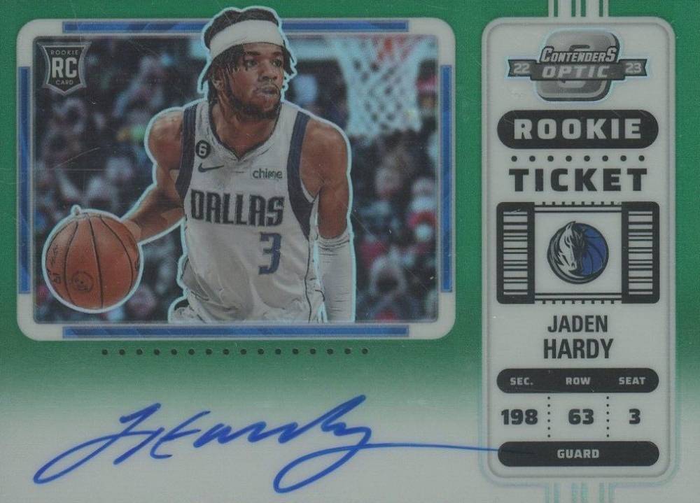 2022 Panini Contenders Optic Jaden Hardy #110 Basketball Card