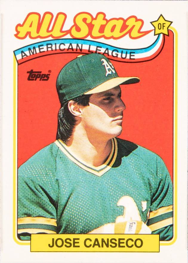 1989 Topps Jose Canseco #401 Baseball Card