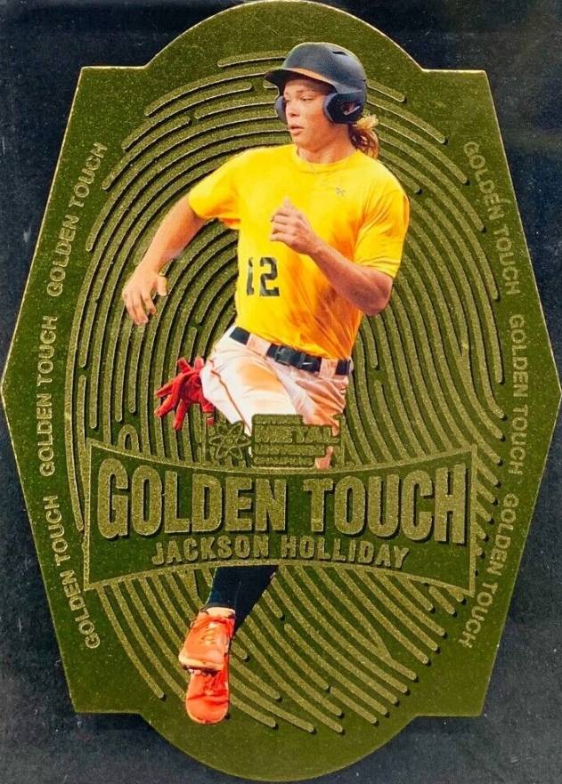 2022 Skybox Metal Universe Champions Golden Touch Jackson Holliday #GT20 Baseball Card