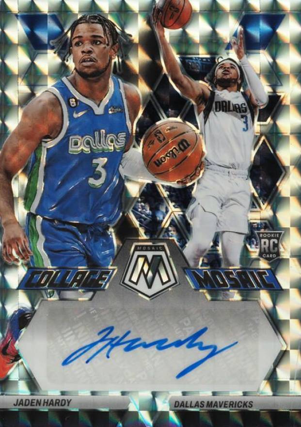 2022 Panini Mosaic Collage Autographs Mosaic Jaden Hardy #CMHAR Basketball Card