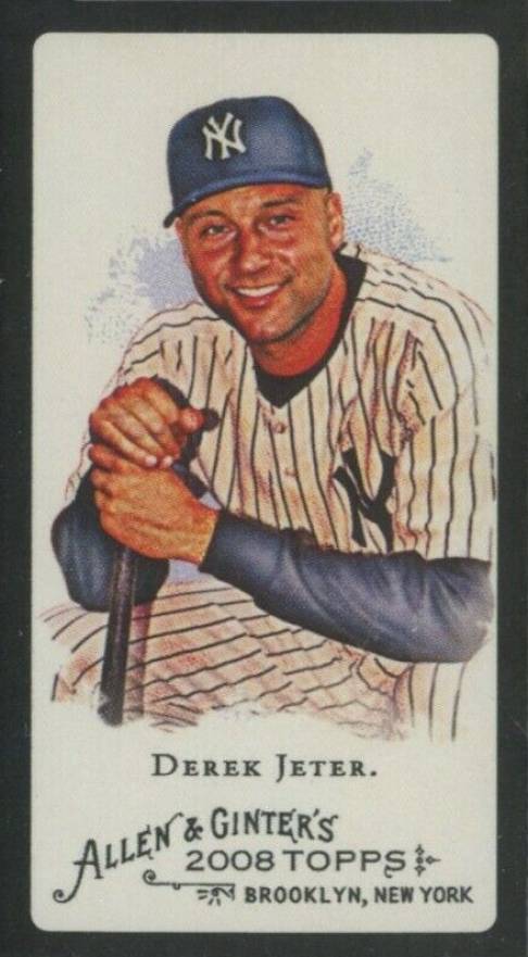 2008 Topps Allen & Ginter Derek Jeter #120 Baseball Card