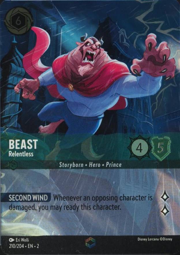 2023 Disney Lorcana EN 2-Rise of the Floodborn Beast - Relentless #210 Non-Sports Card