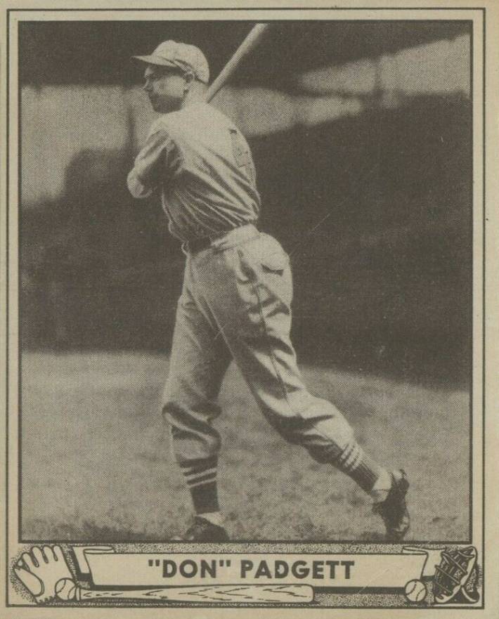 1940 Play Ball Don Padgett #109 Baseball Card