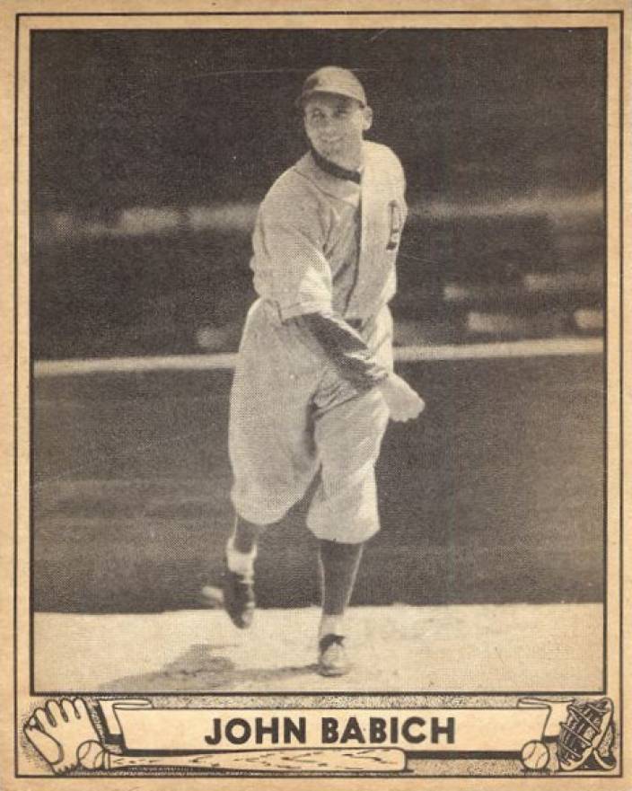 1940 Play Ball John Babich #191 Baseball Card