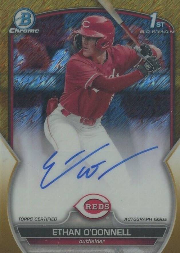 2023 Bowman Draft Chrome Prospect Autograph Ethan O'Donnell #CDAEOD Baseball Card