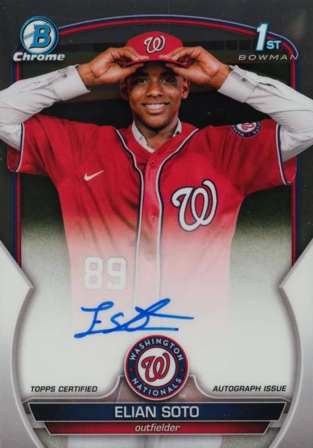 2023 Bowman Draft Chrome Prospect Autograph Elian Soto #CPAES Baseball Card