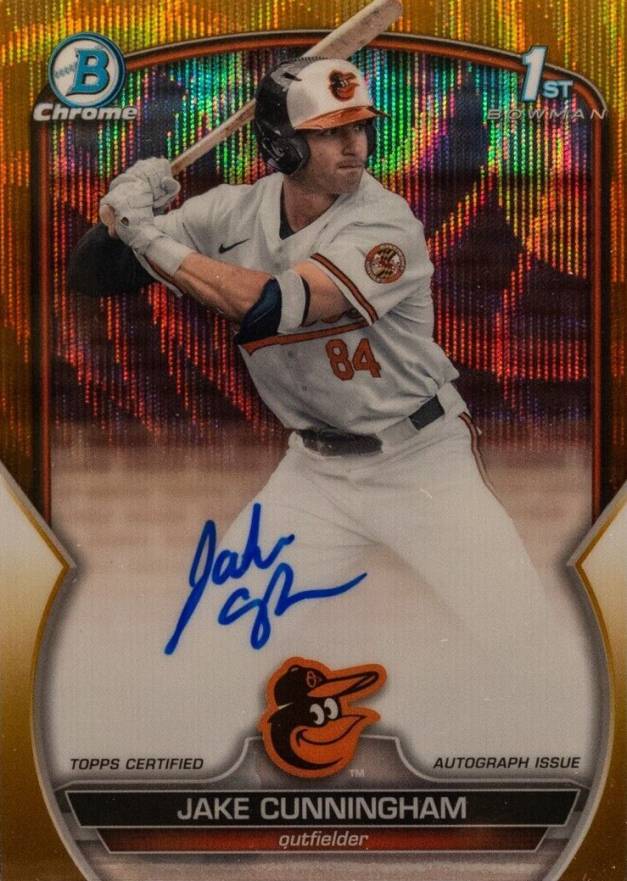 2023 Bowman Draft Chrome Prospect Autograph Jake Cunningham #CDAJCU Baseball Card