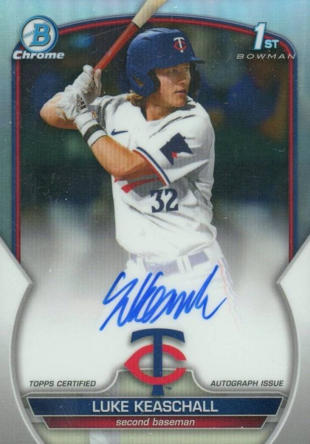 2023 Bowman Draft Chrome Prospect Autograph Luke Keaschall #CDALK Baseball Card