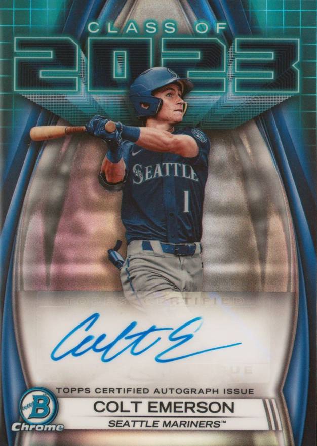 2023 Bowman Draft Class of 2023 Autograph Colt Emerson #23ACE Baseball Card