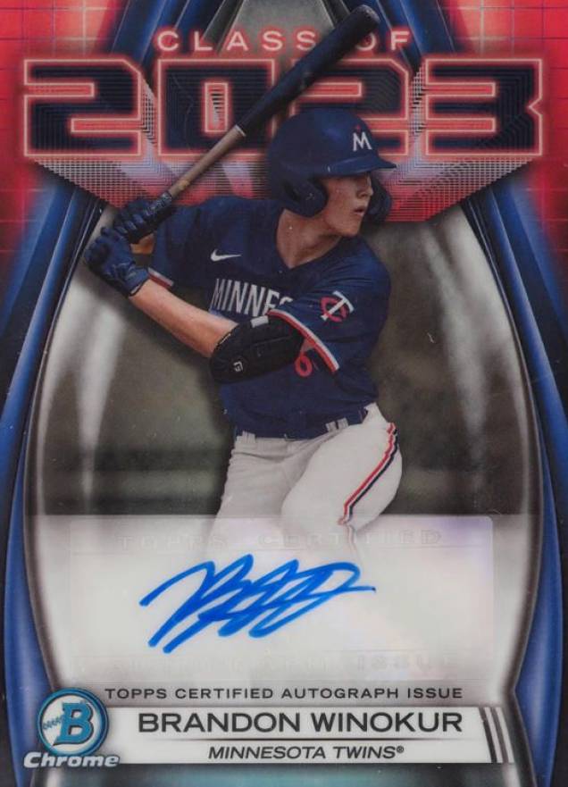 2023 Bowman Draft Class of 2023 Autograph Brandon Winokur #23ABWR Baseball Card