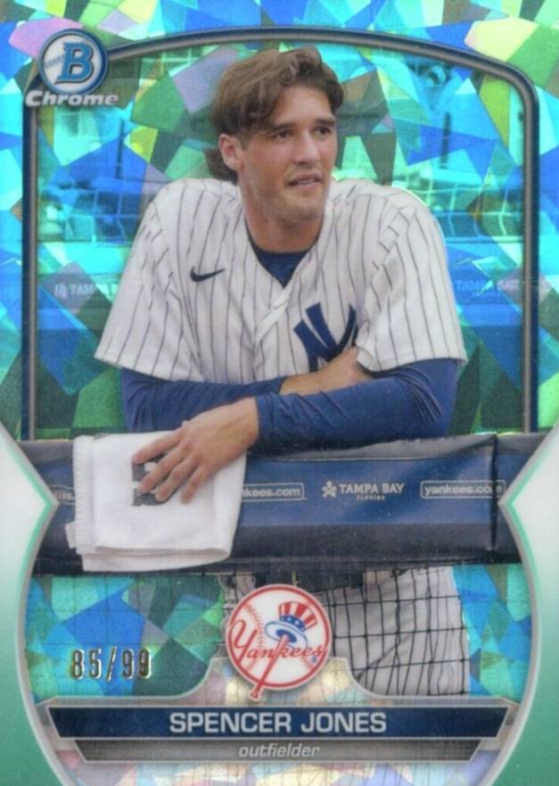 2023 Bowman Chrome Sapphire Edition Prospects Spencer Jones #178 Baseball Card