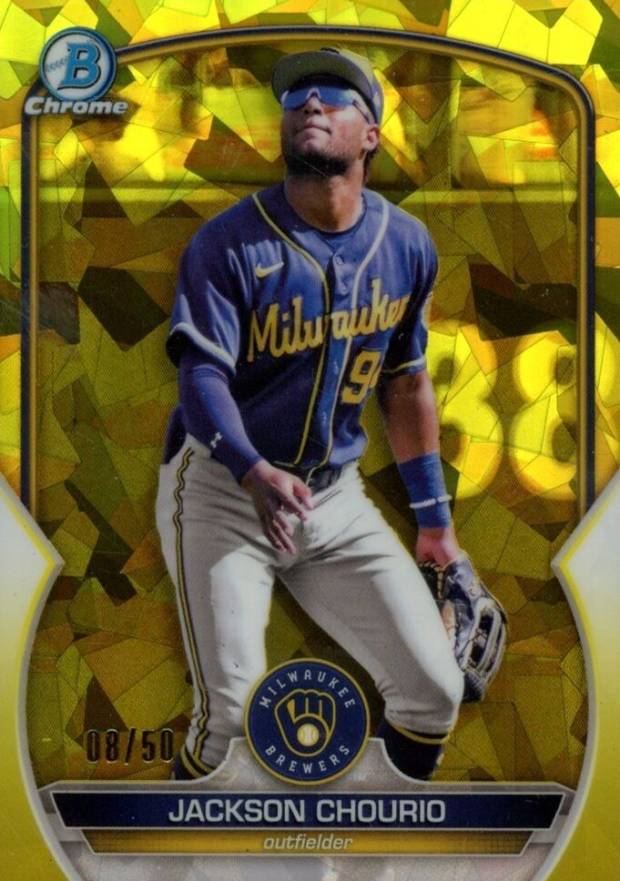 2023 Bowman Chrome Sapphire Edition Prospects Jackson Chourio #246 Baseball Card