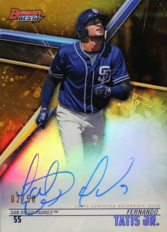 2018 Bowman's Best Best of 2018 Autographs Fernando Tatis Jr. #B18FT Baseball Card