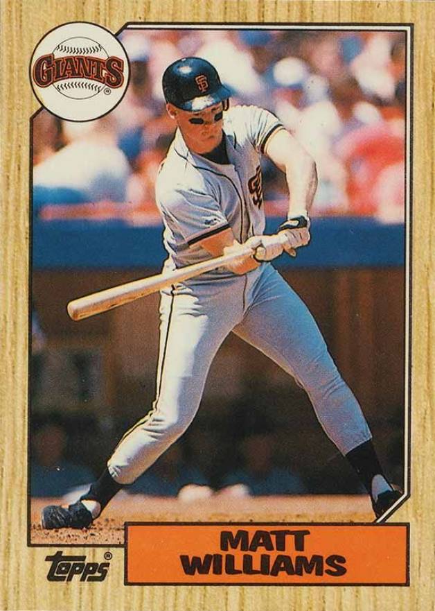 1987 Topps Traded Tiffany Matt Williams #129T Baseball Card