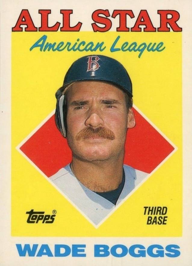 1988 Topps Tiffany Wade Boggs #388 Baseball Card