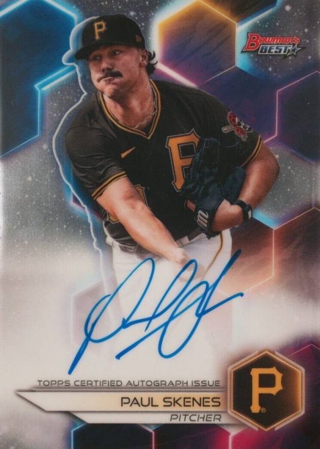 2023 Bowman's Best Best of 2023 Autographs Paul Skenes #B23PS Baseball Card