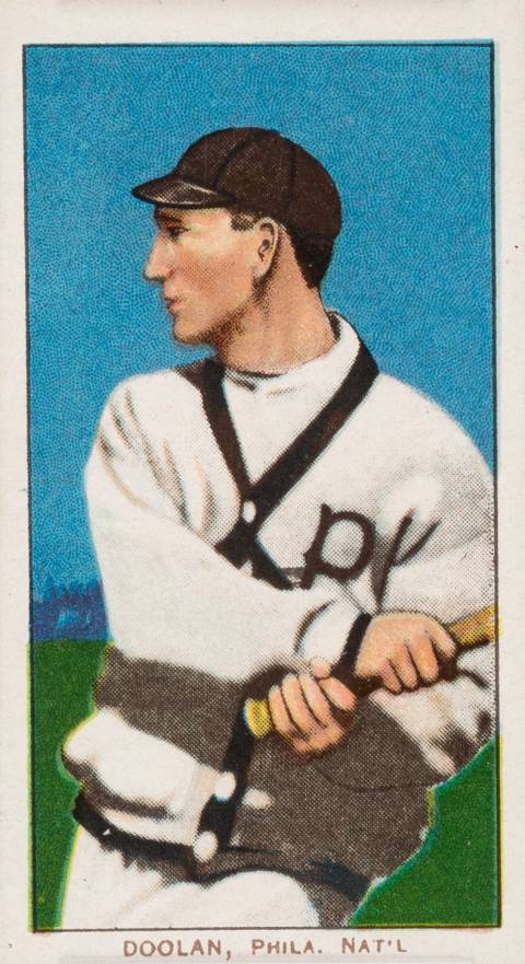 1909 White Borders Piedmont Factory 42 Doolan, Phila. Nat'L #138 Baseball Card