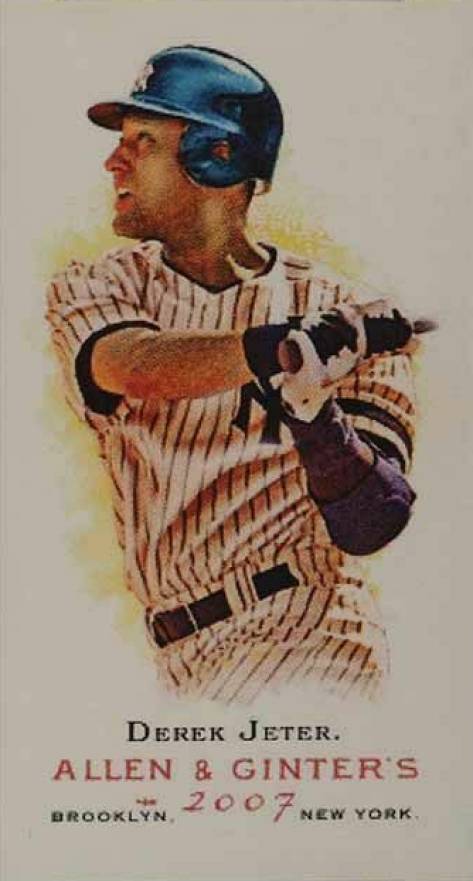 2007 Topps Allen & Ginter Derek Jeter #150 Baseball Card