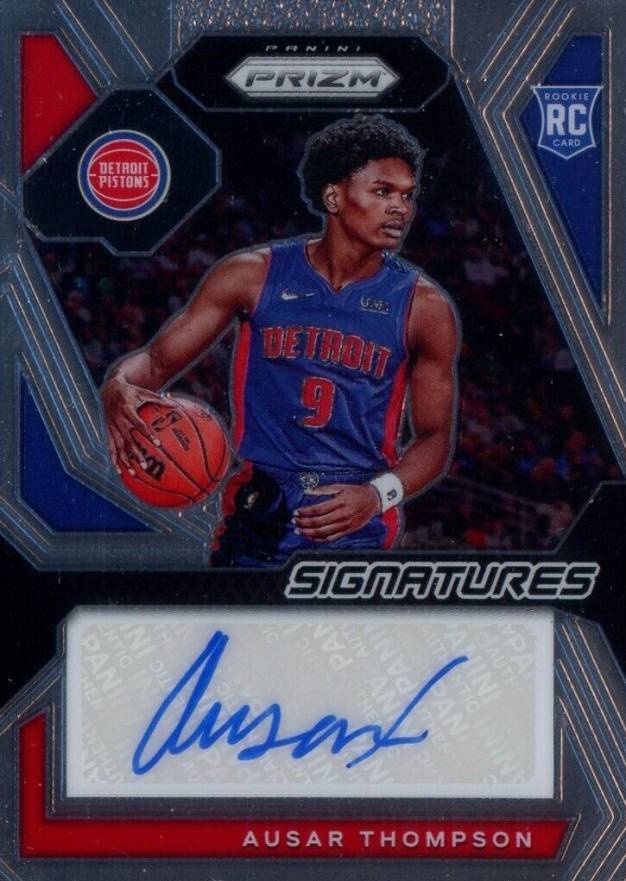 2023 Panini Prizm Rookie Signatures Ausar Thompson #RSIASR Basketball Card