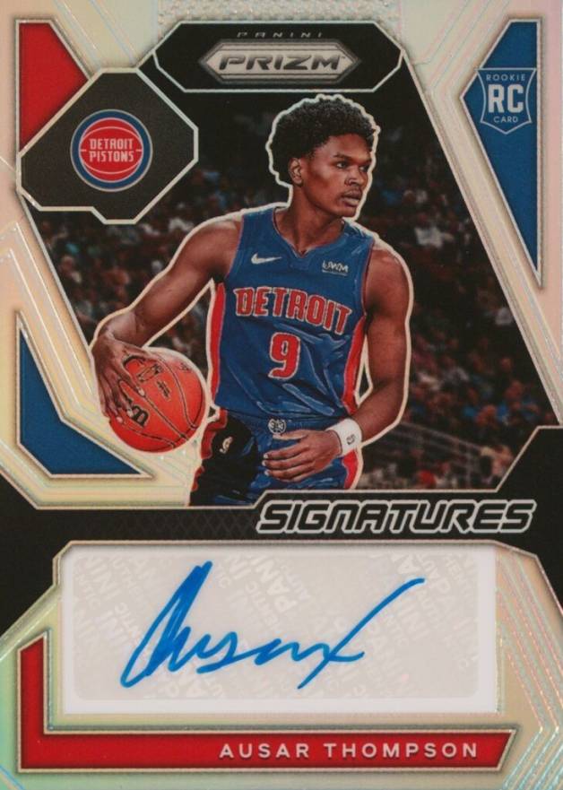 2023 Panini Prizm Rookie Signatures Ausar Thompson #RSIASR Basketball Card