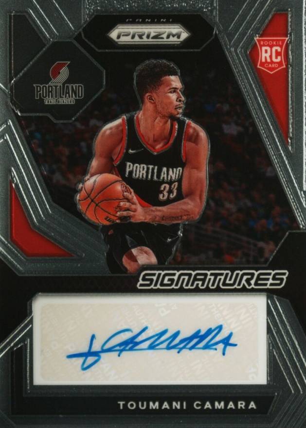 2023 Panini Prizm Rookie Signatures Toumani Camara #RSITOU Basketball Card