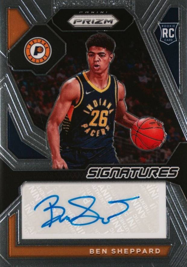 2023 Panini Prizm Rookie Signatures Ben Sheppard #RSIBEN Basketball Card