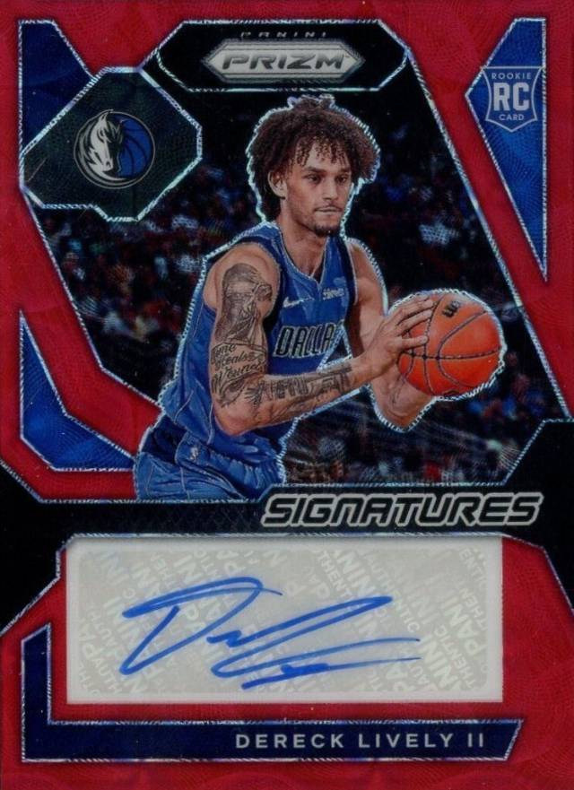 2023 Panini Prizm Rookie Signatures Dereck Lively II #RSIDLI Basketball Card