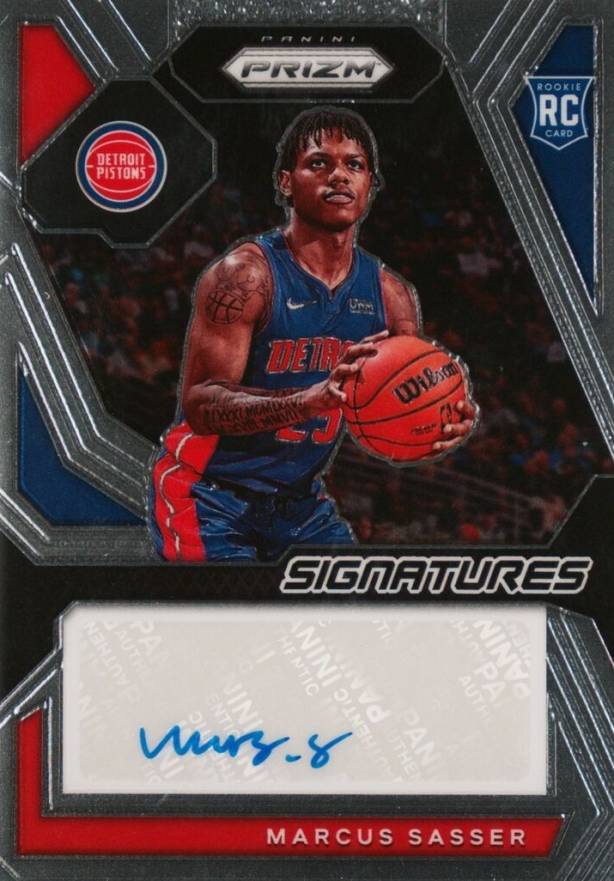 2023 Panini Prizm Rookie Signatures Marcus Sasser #RSISAS Basketball Card