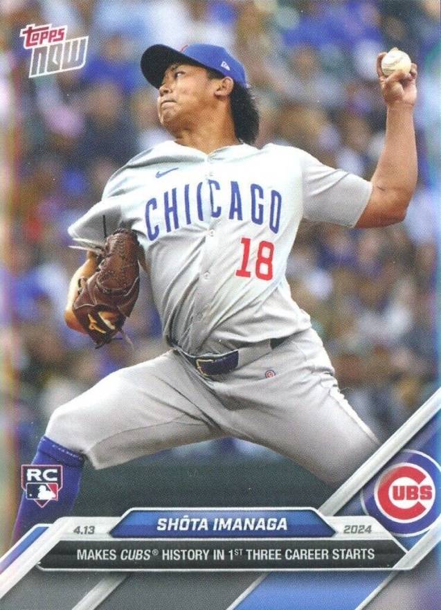 2024 Topps Now Shota Imanaga #72 Baseball Card