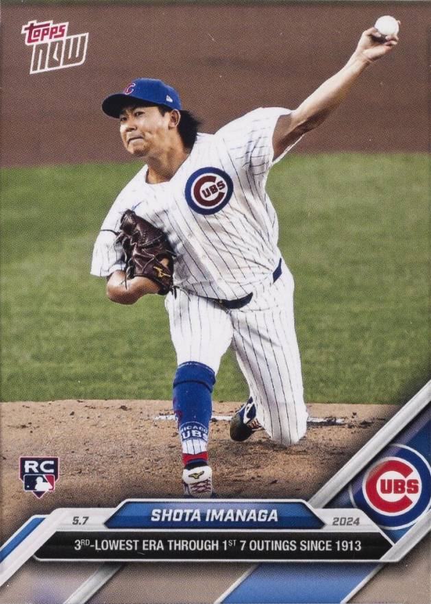 2024 Topps Now Shota Imanaga #165 Baseball Card