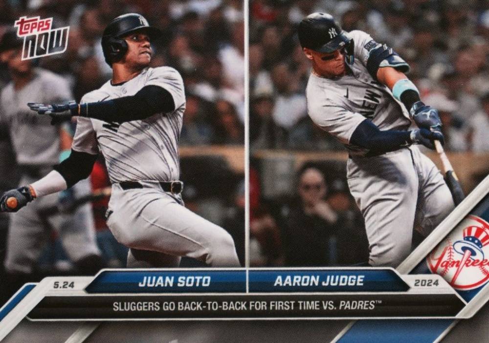 2024 Topps Now Aaron Judge/Juan Soto #232 Baseball Card