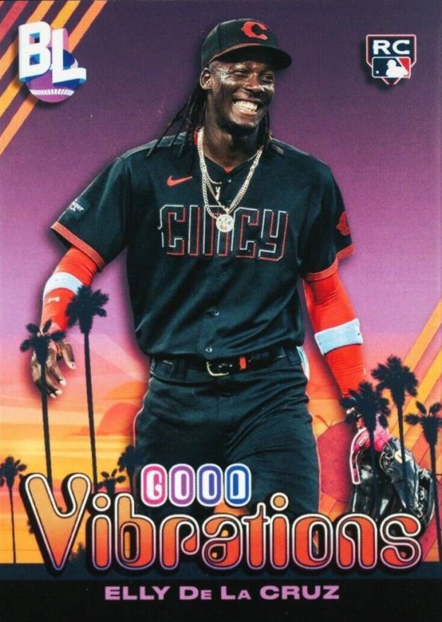 2024 Topps Big League Good Vibrations Elly de La Cruz #GV6 Baseball Card