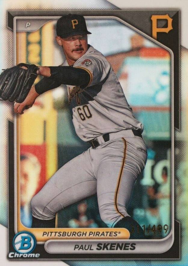 2024 Bowman Chrome Prospects Paul Skenes #BCP125 Baseball Card