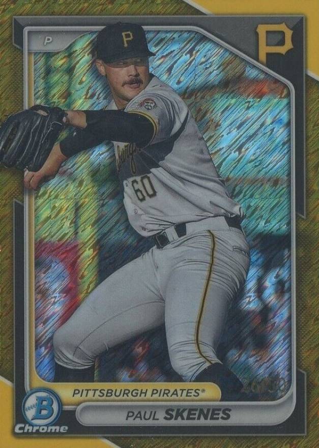 2024 Bowman Chrome Prospects Paul Skenes #BCP125 Baseball Card