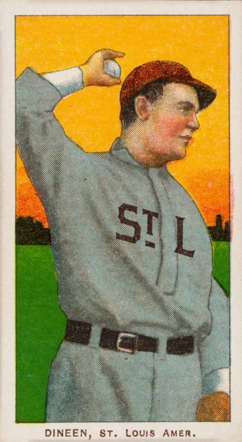 1909 White Borders Sovereign Dineen, St. Louis Amer. #130 Baseball Card