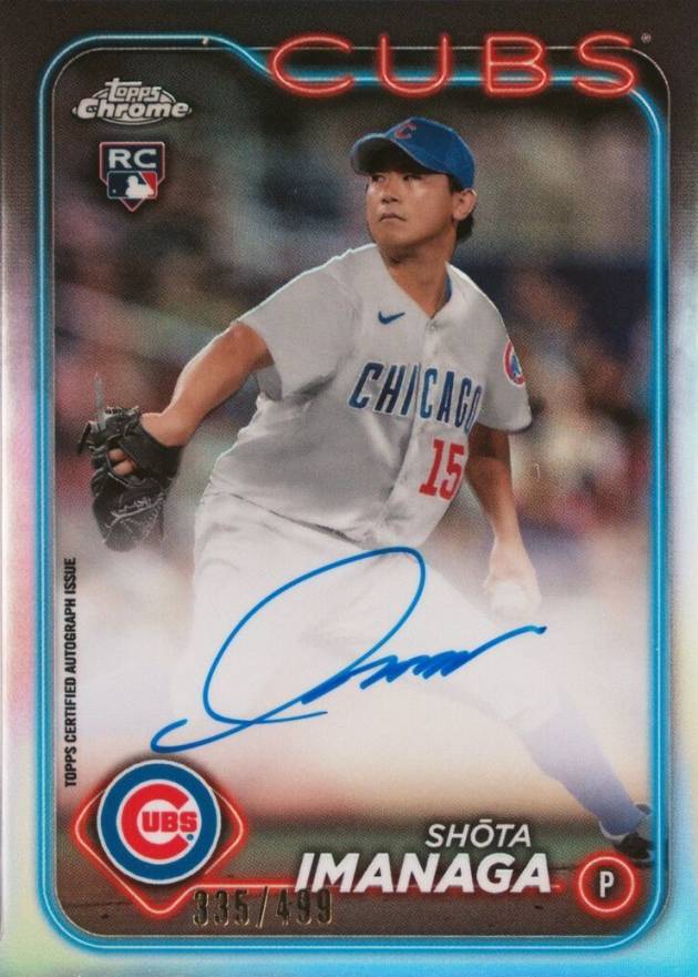 2024 Topps Chrome Rookie Autographs Shota Imanaga #RASI Baseball Card