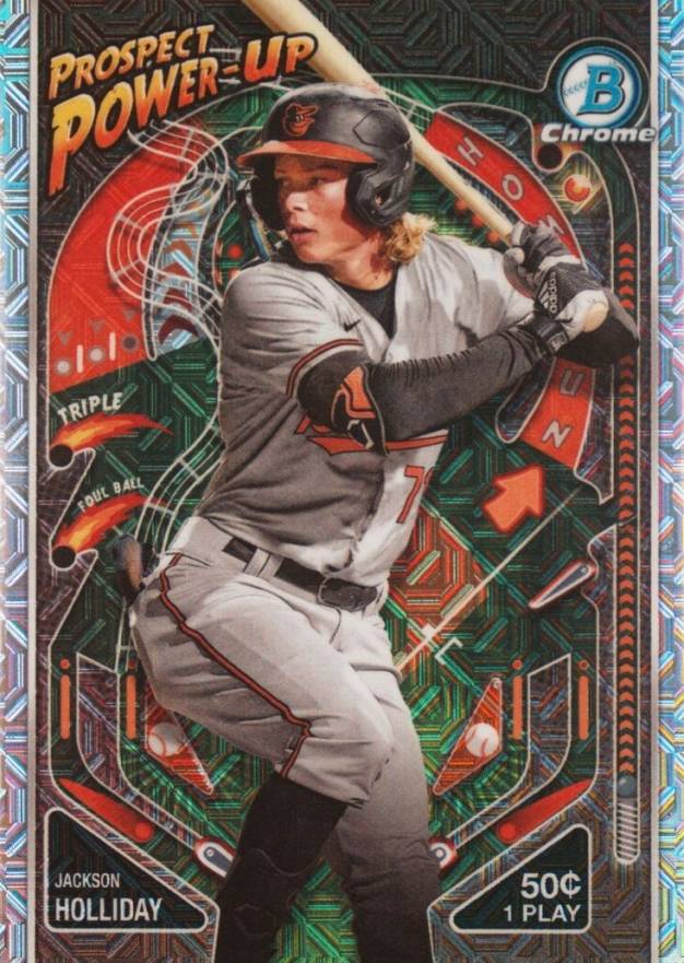 2024 Bowman Mega Box Chrome Prospect Power-Up Jackson Holliday #PP5 Baseball Card