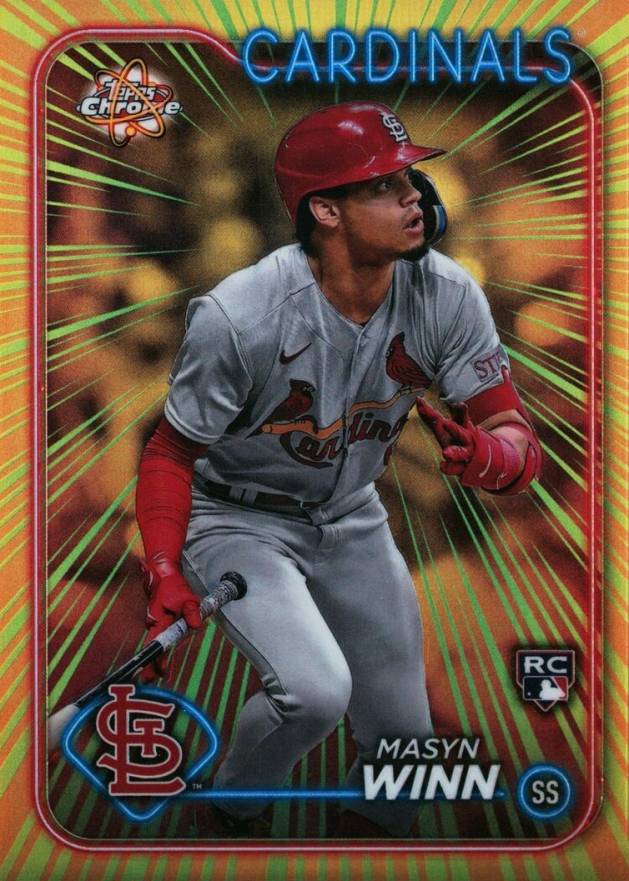 2024 Topps Chrome Radiating Rookies Masyn Winn #RR9 Baseball Card